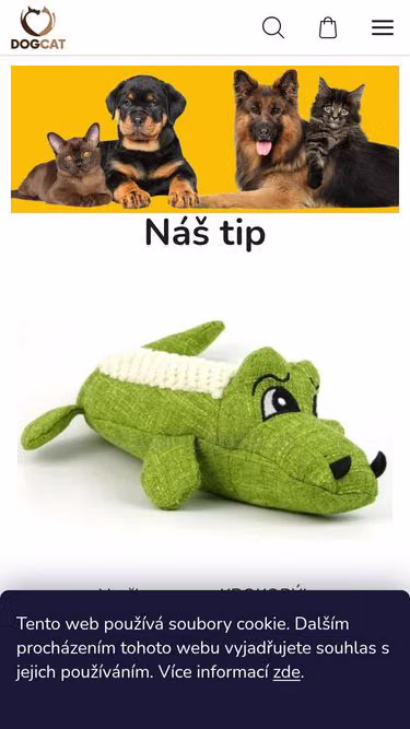 Screenshot of dogcat.cz