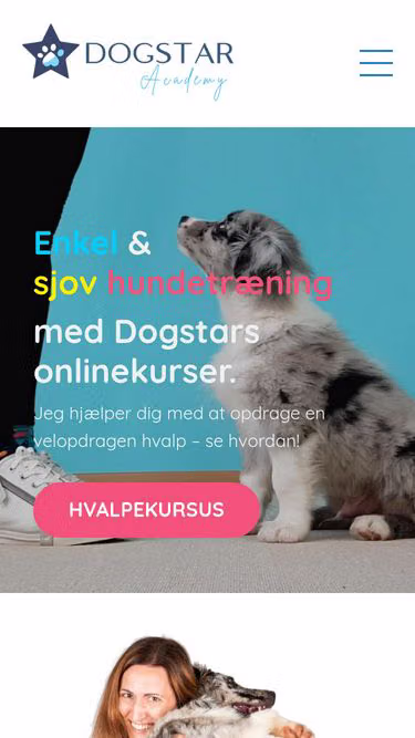 Screenshot of dogstar.dk