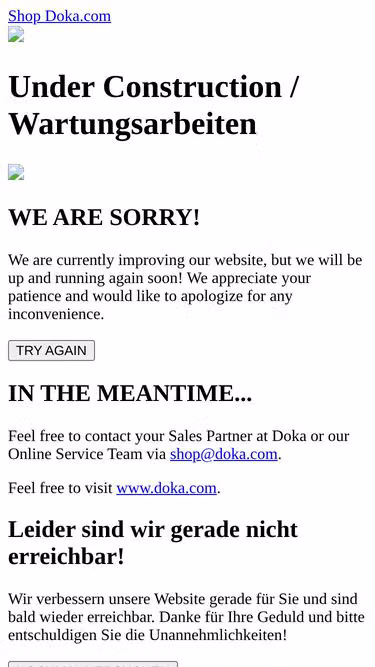 Screenshot of doka.ca