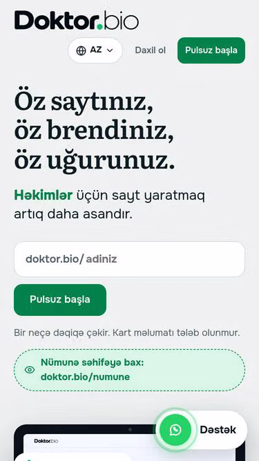 Screenshot of doktor.bio