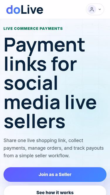 Screenshot of dolive.in