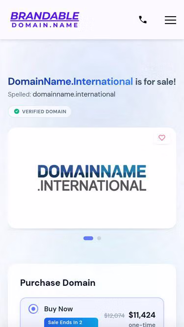 Screenshot of domainname.international