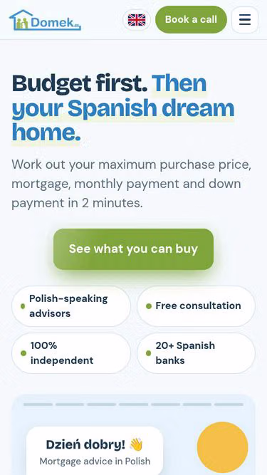 Screenshot of domek.es