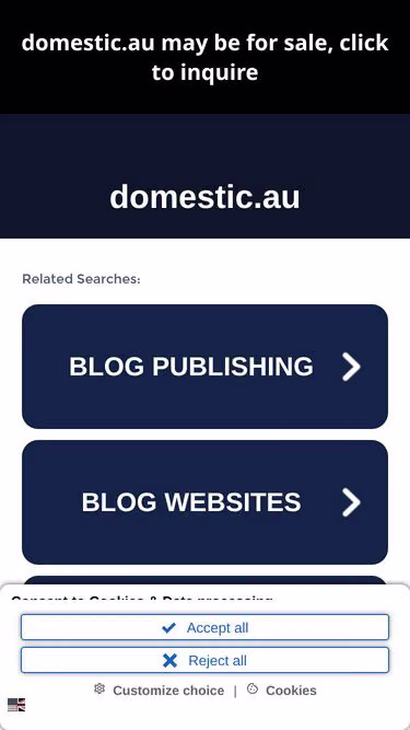 Screenshot of domestic.au