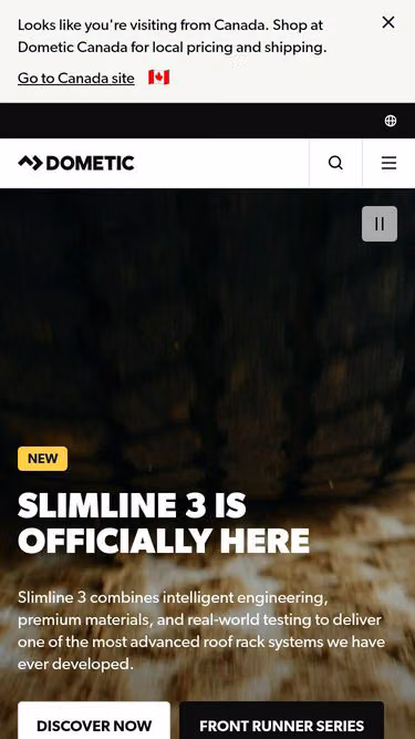 Screenshot of dometic.co.jp