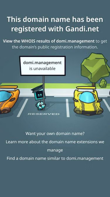 Screenshot of domi.management