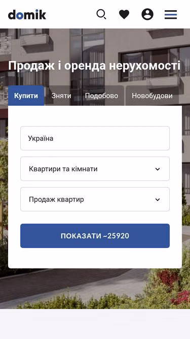 Screenshot of domik.ua