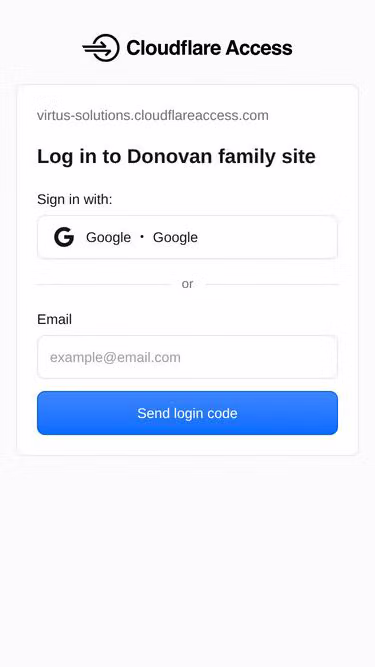 Screenshot of donovan.family