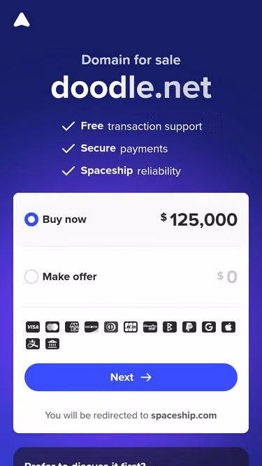 Screenshot of doodle.net