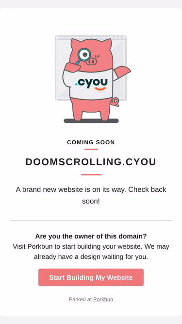 Screenshot of doomscrolling.cyou
