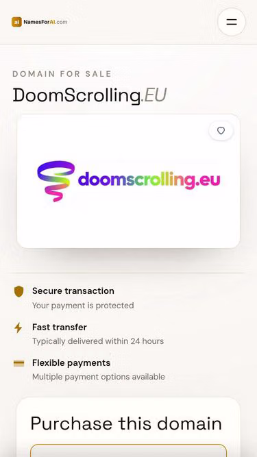 Screenshot of doomscrolling.eu