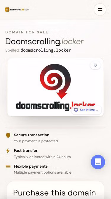 Screenshot of doomscrolling.locker