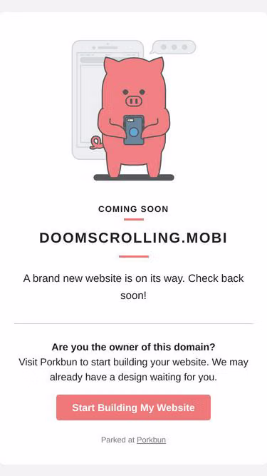 Screenshot of doomscrolling.mobi