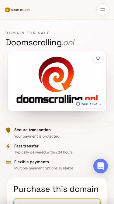 Screenshot of doomscrolling.onl