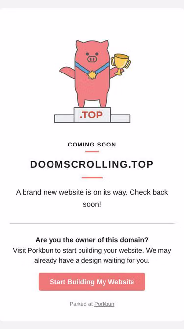 Screenshot of doomscrolling.top