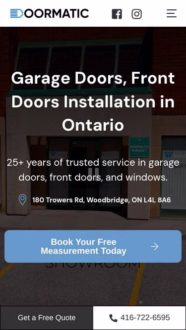 Screenshot of doormatic.ca