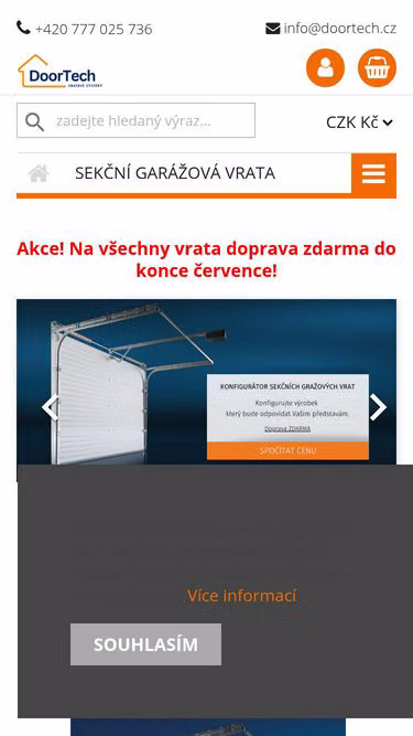 Screenshot of doortech.cz