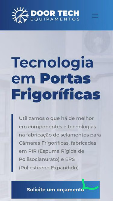 Screenshot of doortech.ind.br