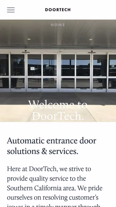 Screenshot of doortech.us