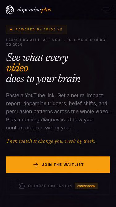 Screenshot of dopamine.plus