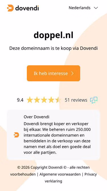 Screenshot of doppel.nl