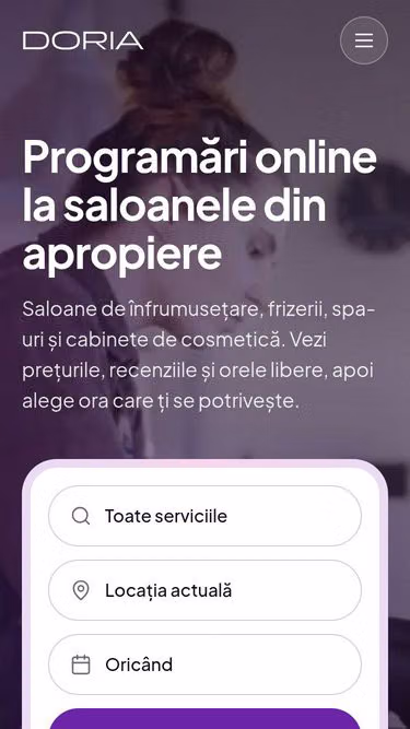 Screenshot of doria.ro