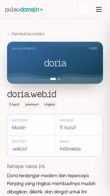 Screenshot of doria.web.id