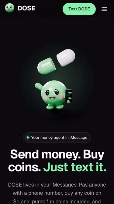 Screenshot of dose.money