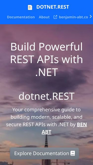 Screenshot of dotnet.rest