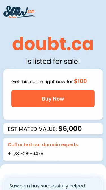 Screenshot of doubt.ca