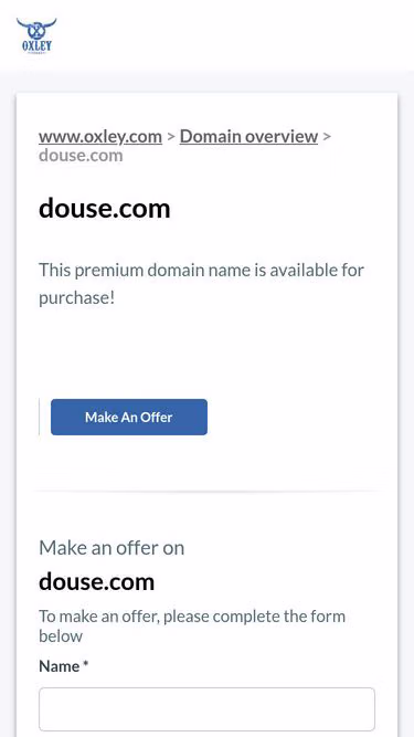 Screenshot of douse.com