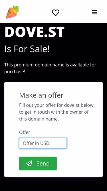 Screenshot of dove.st