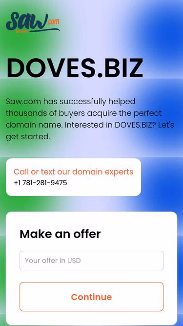 Screenshot of doves.biz