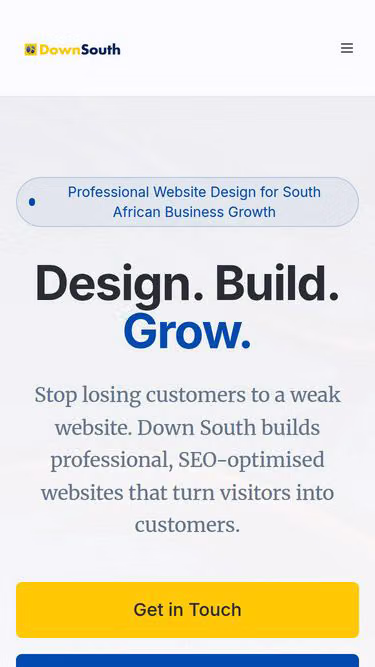 Screenshot of downsouth.africa