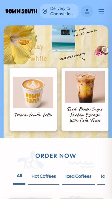 Screenshot of downsouth.coffee