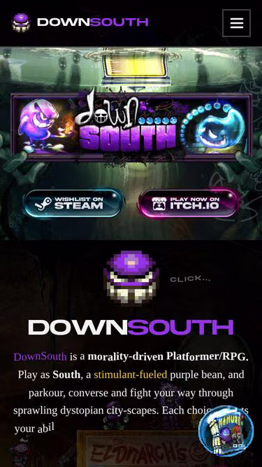 Screenshot of downsouth.zone