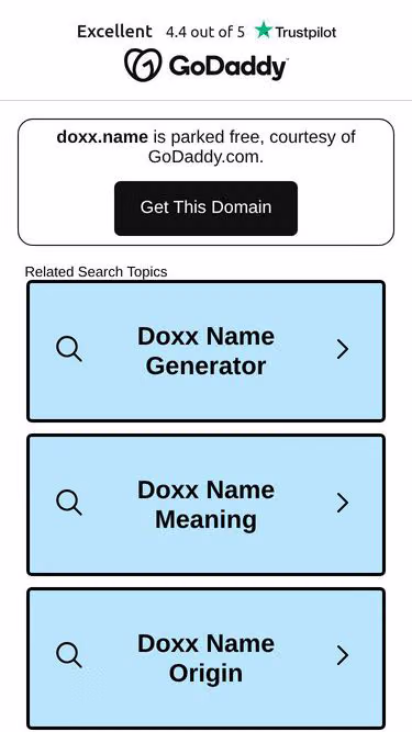 Screenshot of doxx.name
