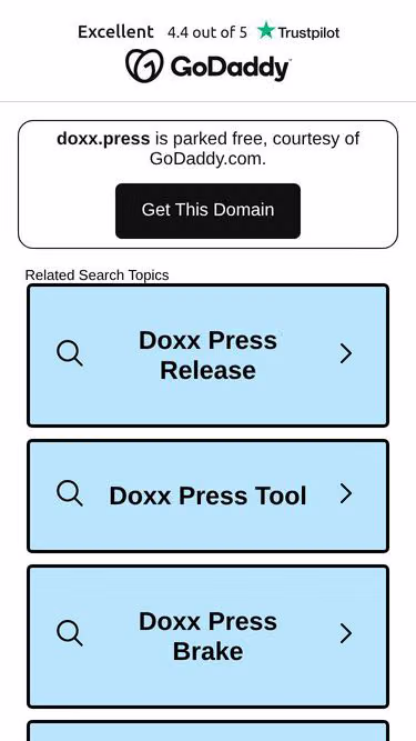 Screenshot of doxx.press