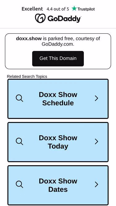 Screenshot of doxx.show