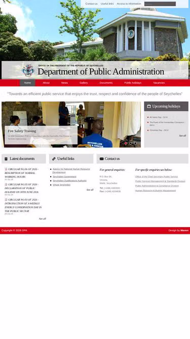 Screenshot of dpa.gov.sc