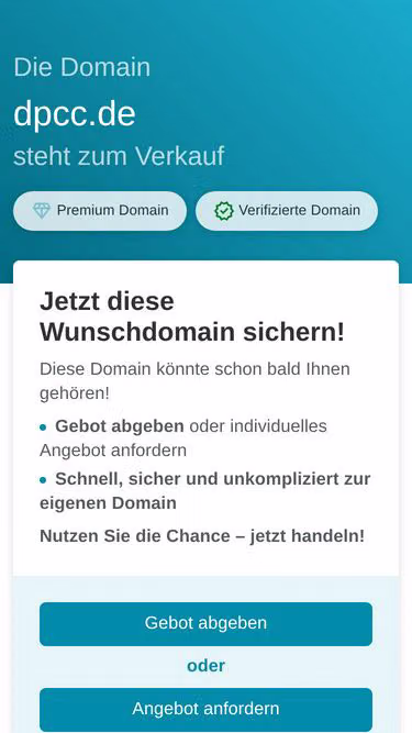 Screenshot of dpcc.de