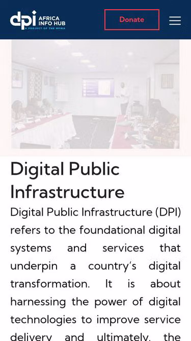 Screenshot of dpi.africa