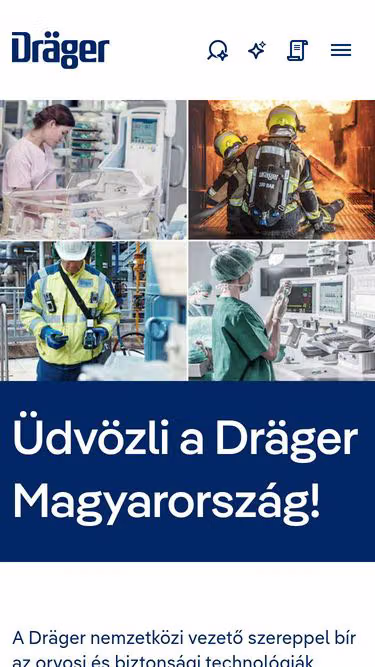 Screenshot of drager.co.hu