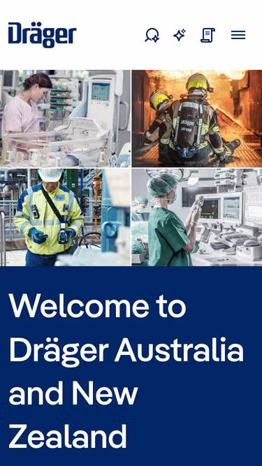 Screenshot of drager.co.nz