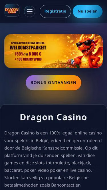 Screenshot of dragoncasino.ink
