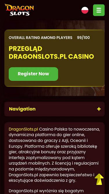 Screenshot of dragonslots.pl
