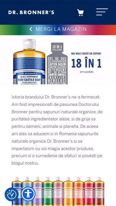 Screenshot of drbronner.ro