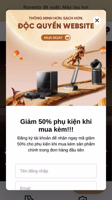 Screenshot of dreametech.com.vn