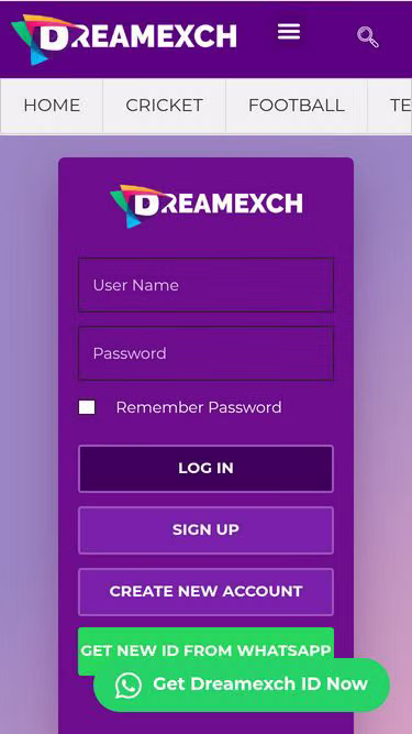 Screenshot of dreamexch.net.in