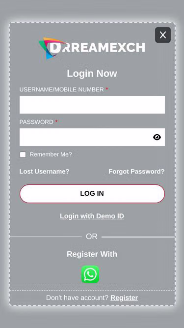 Screenshot of dreamexch.win